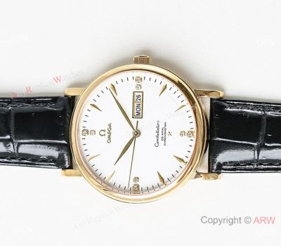 Swiss Replica Omega Constellation Day-date 8205 Watch Gold Case